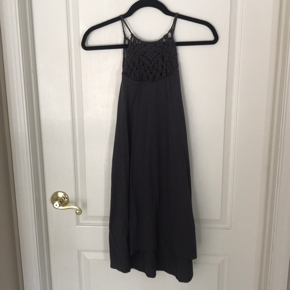 Billabong Grey Sundress with Crochet Detail